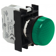 Світлосигнальна арматура з блок-контактом підсвічування без лампи зелена (серія B), EMAS міні-фото