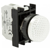 Світлосигнальна арматура із світлодіодом 12-30В AC/DC біла (серія B), EMAS міні-фото