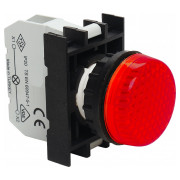Светосигнальная арматура со светодиодом 12-30В AC/DC красная (серия B), EMAS мини-фото