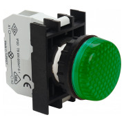 Світлосигнальна арматура із світлодіодом 12-30В AC/DC зелена (серія B), EMAS міні-фото