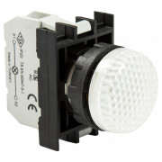 Светосигнальная арматура со светодиодом 100-250В AC белая (серия B), EMAS мини-фото