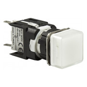 Светосигнальная арматура LED 24V AC/DC квадратная белая, EMAS мини-фото