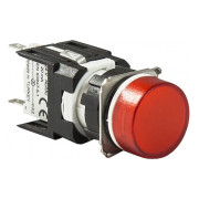 Светосигнальная арматура LED 24V AC/DC круглая красная, EMAS мини-фото