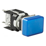 Светосигнальная арматура LED 24V AC/DC прямоугольная синяя, EMAS мини-фото