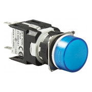 Светосигнальная арматура LED 24V AC/DC круглая синяя, EMAS мини-фото
