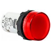 Світлосигнальна арматура моноблочна світлодіодна 24В червона (плоске скло), EMAS міні-фото