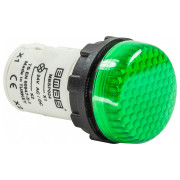 Світлосигнальна арматура моноблочна світлодіодна 24В зелена (комірчасте скло), EMAS міні-фото