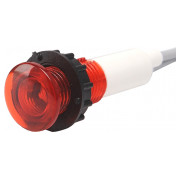 Світлосигнальна арматура 10мм світлодіодна лампа 220В червона (серія S), EMAS міні-фото