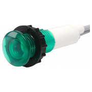 Світлосигнальна арматура 10мм світлодіодна лампа 220В зелена (серія S), EMAS міні-фото