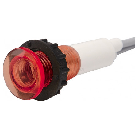 Світлосигнальна арматура 10мм неонова лампа 220В червона (серія S), EMAS (S100NK) фото
