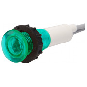 Світлосигнальна арматура 10мм неонова лампа 220В зелена (серія S), EMAS міні-фото