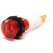 Светосигнальная арматура 10мм с зажимами MS 6.3×0.8мм неоновая лампа 220В красная (серия S), EMAS мини-фото