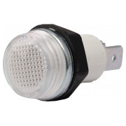 Светосигнальная арматура 14мм с лампой 220В белая (серия S), EMAS мини-фото