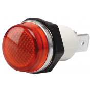 Світлосигнальна арматура 14мм з лампою 220В червона (серія S), EMAS міні-фото