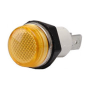Світлосигнальна арматура 14мм з лампою 220В жовта (серія S), EMAS міні-фото