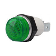 Світлосигнальна арматура 14мм з лампою 12В зелена (серія S), EMAS міні-фото