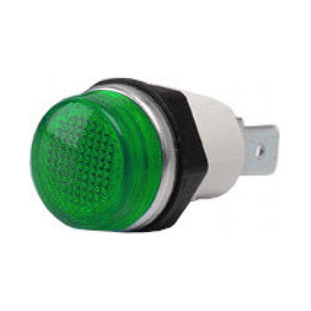 Світлосигнальна арматура 14мм з лампою 12В зелена (серія S), EMAS (S140NY1) фото