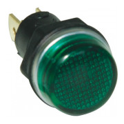 Світлосигнальна арматура 14мм з лампою 24В зелена (серія S), EMAS міні-фото