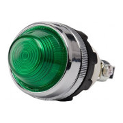 Світлосигнальна арматура 22мм із конічною лінзою та патроном 10мм без лампи зелена (серія S), EMAS міні-фото
