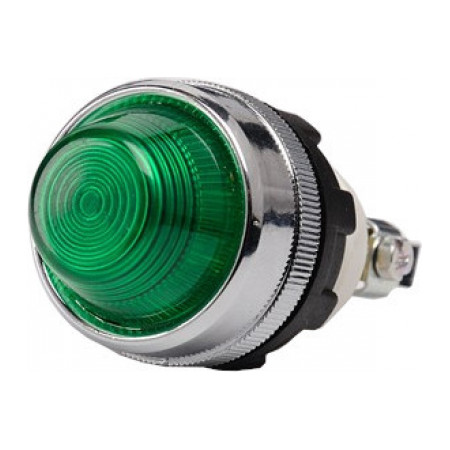 Світлосигнальна арматура 22мм із конічною лінзою та патроном 10мм без лампи зелена (серія S), EMAS (S220NY6) фото
