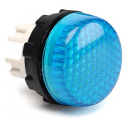 Светосигнальная арматура 22мм с закрытыми зажимами под винт светодиод 220В синяя (серия S), EMAS мини-фото