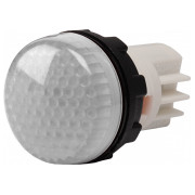 Світлосигнальна арматура 22мм із закритими затисками під гвинт лампа 220В біла (серія S), EMAS міні-фото