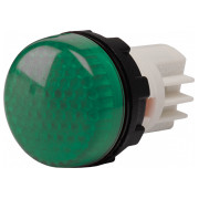 Светосигнальная арматура 22мм с закрытыми зажимами под винт лампа 220В зеленая (серия S), EMAS мини-фото
