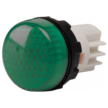 Светосигнальная арматура 22мм с закрытыми зажимами под винт лампа 220В зеленая (серия S), EMAS (S222NY) фото