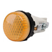 Світлосигнальна арматура 22мм з різьбою та затисками лампа неонова 220В жовта (серія S), EMAS міні-фото