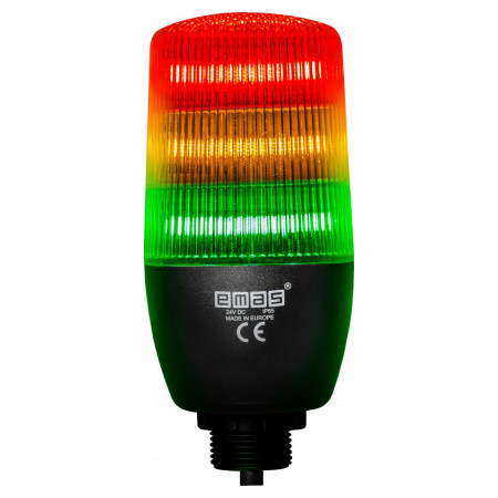 Колонна световая 3-уровневая (3 цвета) с зуммером 24V AC/DC, EMAS (IF5T024ZM05) фото