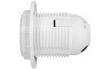 Патрон пластиковый E27 с гайкой белый e.lamp socket with nut.E27.pl.white, E.NEXT изображение 2