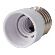 Перехідник пластиковий з цоколя E27 на E14 білий e.lamp adapter.Е27/Е14.white, E.NEXT міні-фото