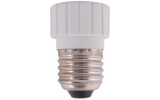Переходник пластиковый с цоколя Е27 на GU10 белый e.lamp adapter.Е27/GU10.white, E.NEXT изображение 2