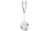 Патрон пластиковый Е27 подвесной с проводом 15см и клеммной колодкой белый e.lamp socket pendant.E27.pl.white, E.NEXT изображение 4