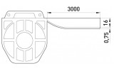 Лента бандажная стальная 16×0,75 мм 30м e.steel.band.pro.16.75.30, E.NEXT изображение 2 (габаритные размеры)
