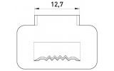 Скріпа сталева e.steel.fastener.pro.12,7, E.NEXT зображення 2 (габаритні розміри)