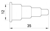 Колпачок кабельный резиновый e.end.ins.6.50, E.NEXT изображение 4 (габаритные размеры)