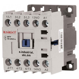 Контактор малогабаритний e.industrial.ukc.6m.220, 6 А 220 В/AC 1НВ, E.NEXT Контактор малогабаритний e.industrial.ukc.6m.220, 6 А 220 В/AC 1НВ, E.NEXT (i.0090001) фото