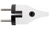 Вилка побутова кутова з заземленням і ручкою 16А біла e.plug.angle.005.16, E.NEXT зображення 3
