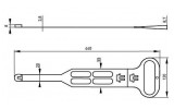 Пластиковый держатель для кабеля e.f.es.rxj.02, E.NEXT изображение 2 (габаритные размеры)