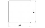 Габаритні розміри панелі для розетки E.NEXT серії e.lux зображення