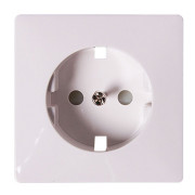 Панель для розетки з заземленням біла (запаяна в п/е) e.lux.12311L.pn.white.shrink, E.NEXT Панель для розетки з заземленням біла (запаяна в п/е) e.lux.12311L.pn.white.shrink, E.NEXT міні-фото