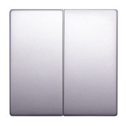 Клавіша подвійна "алюміній" e.lux.11021L.pn.aluminium, E.NEXT міні-фото
