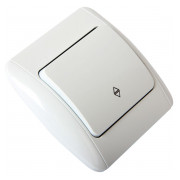 Выключатель одноклавишный лестничный белый e.install.stand.811/2 серия e.standard, E.NEXT мини-фото