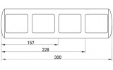Габаритні розміри рамок для електроінсталяційних виробів E.NEXT серії STANDART зображення