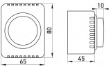 Габаритні розміри світлорегуляторів (димерів) E.NEXT серії E.TOUCH зображення