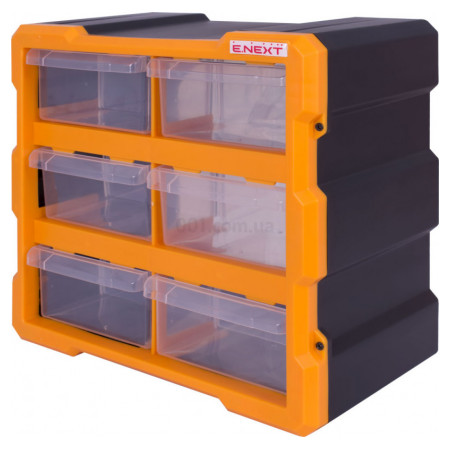 Органайзер пластиковий 267×157×262 мм 6-секційний e.toolbox.pro.20, E.NEXT (t011020) фото