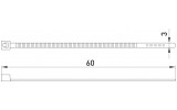 Хомут кабельный e.ct.stand.60.3.white, 3×60 мм нейлон белый (упаковка 100 шт.), E.NEXT изображение 3 (габаритные размеры)