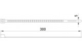 Хомут кабельный e.ct.stand.300.5.white, 5×300 мм нейлон белый (упаковка 100 шт.), E.NEXT изображение 3 (габаритные размеры)