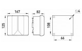 Коробка распределительная e.industrial.db.910 167×125×83 без клеммной колодки, E.NEXT изображение 2 (габаритные размеры)
